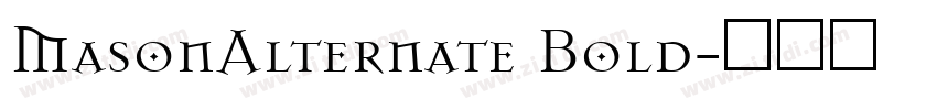 MasonAlternate Bold字体转换